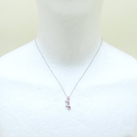 TIFFANY Silver Diamond Necklace - Picture 2 of 8